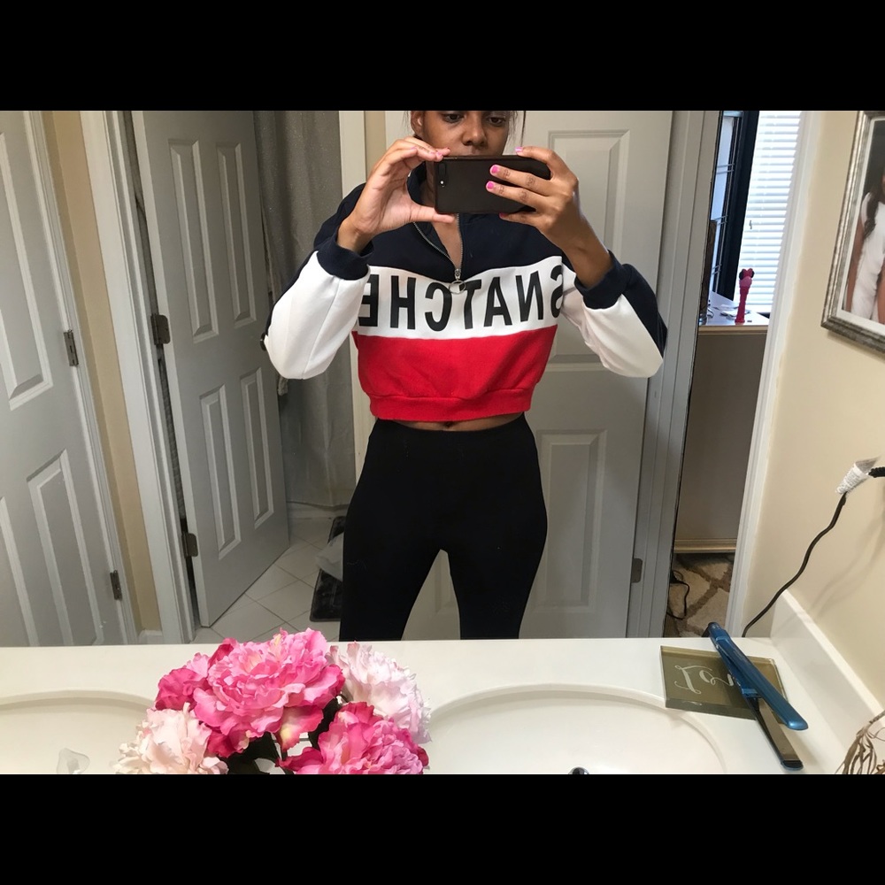 “Snatched” cropped sweatshirt